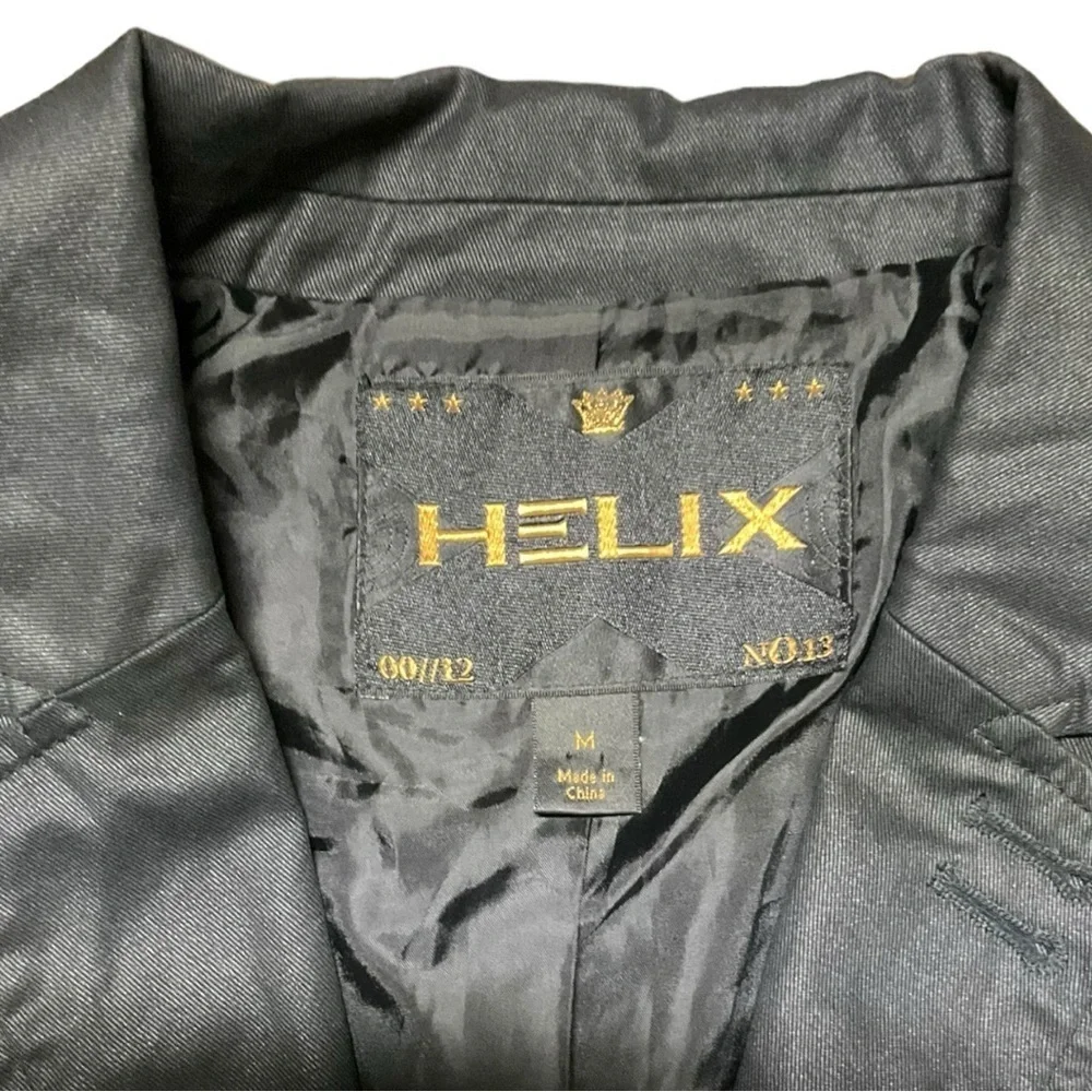 🧬 HELIX Men’s Tech-Sheen Blazer‎ M | Utility 🔩 Meets City Vibes